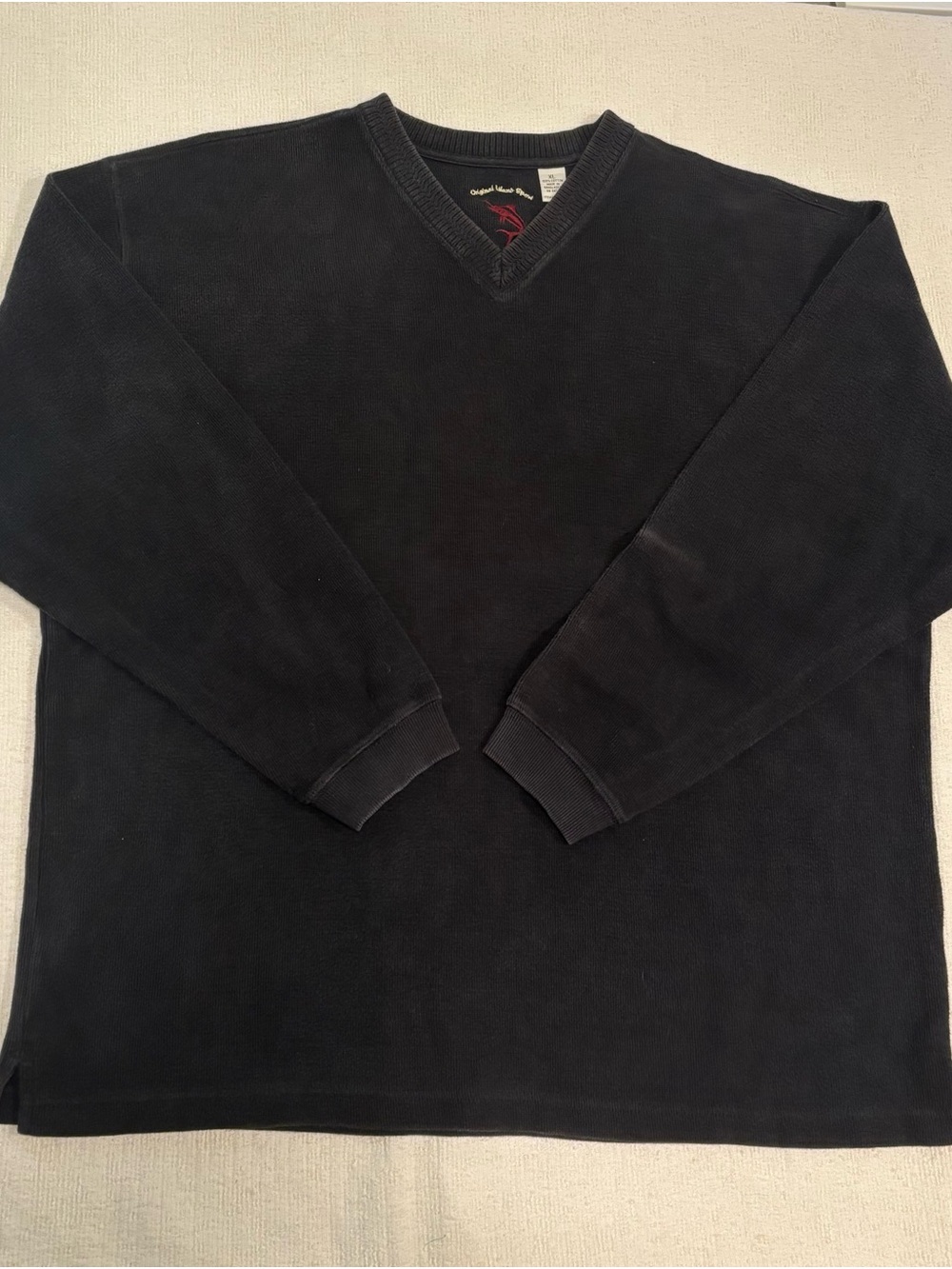 Classic Men's Black V-Neck Sweater by